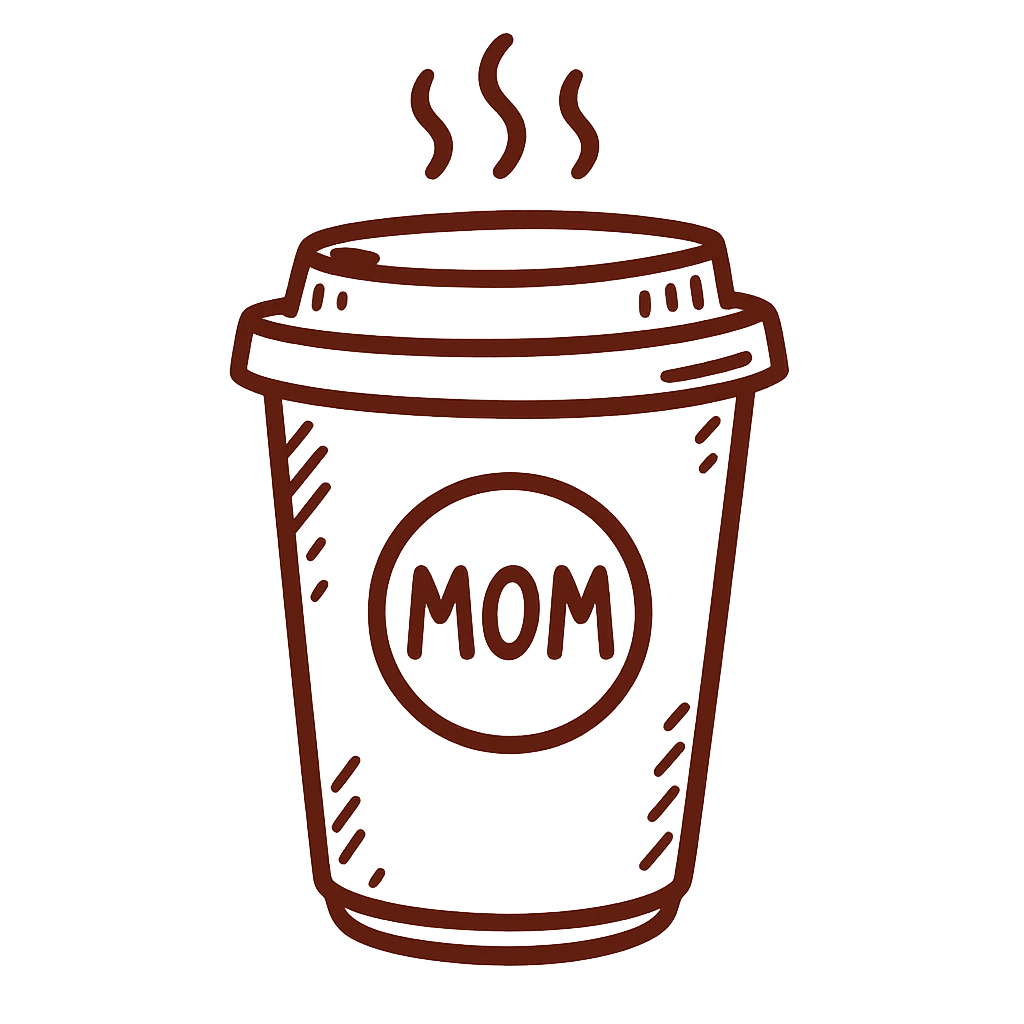 Hand-drawn doodle style coffee cup illustration