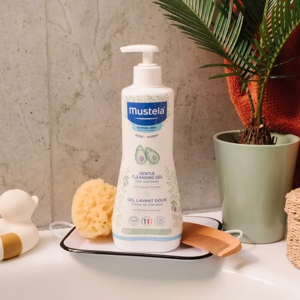 Mustela Baby Wash, gentle skincare for newborns and babies.